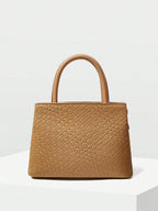 MOTF PREMIUM LADIES COMMUTER CHIC SOLID COLOR CROCODILE EMBOSSED METAL BUCKLE DECOR HANDBAG shein