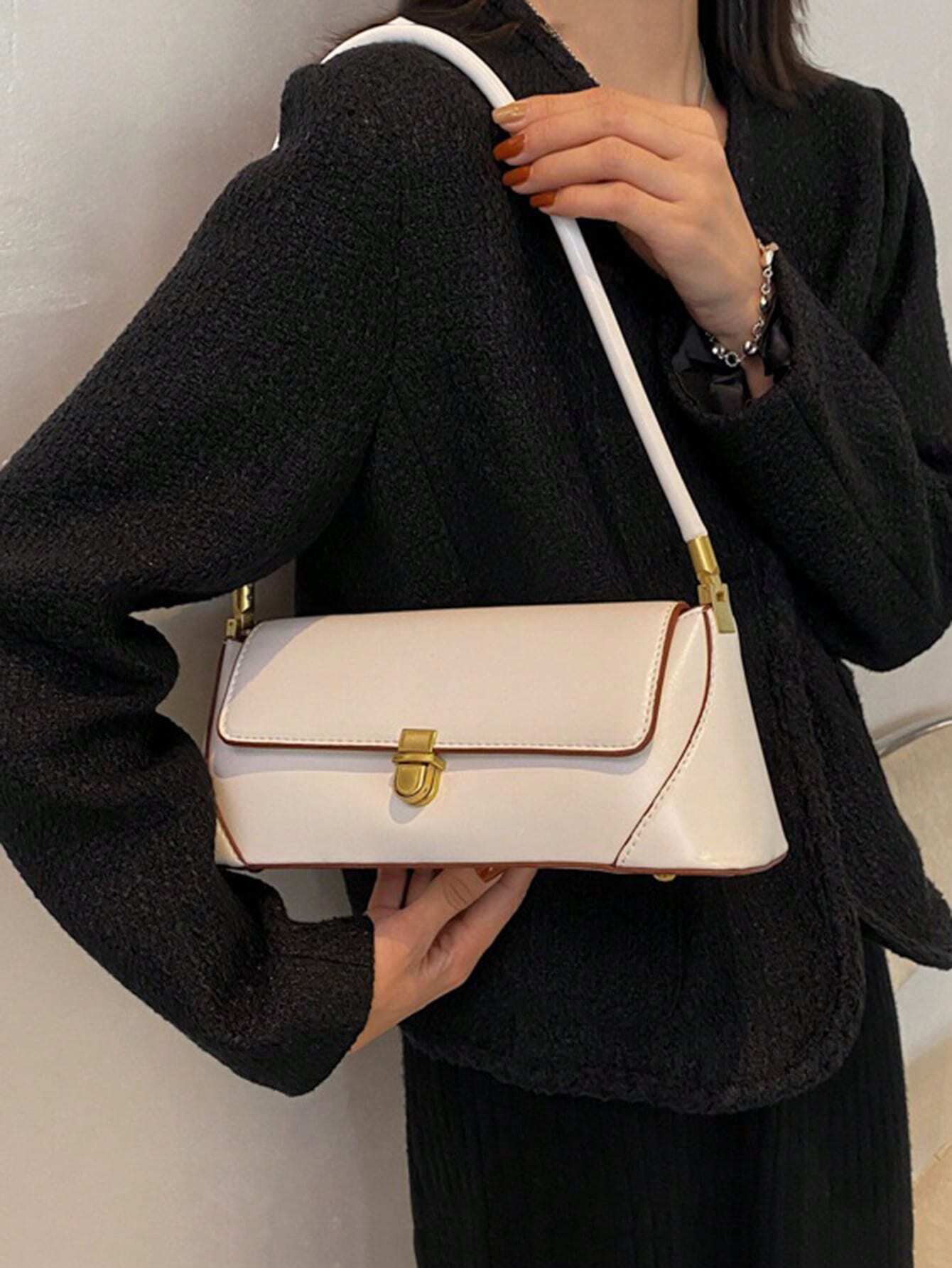 Fashionable Casual Underarm Qualitative Handbag shein