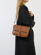 Lightweight,Business Casual Vintage Design Flap Square Bag shein