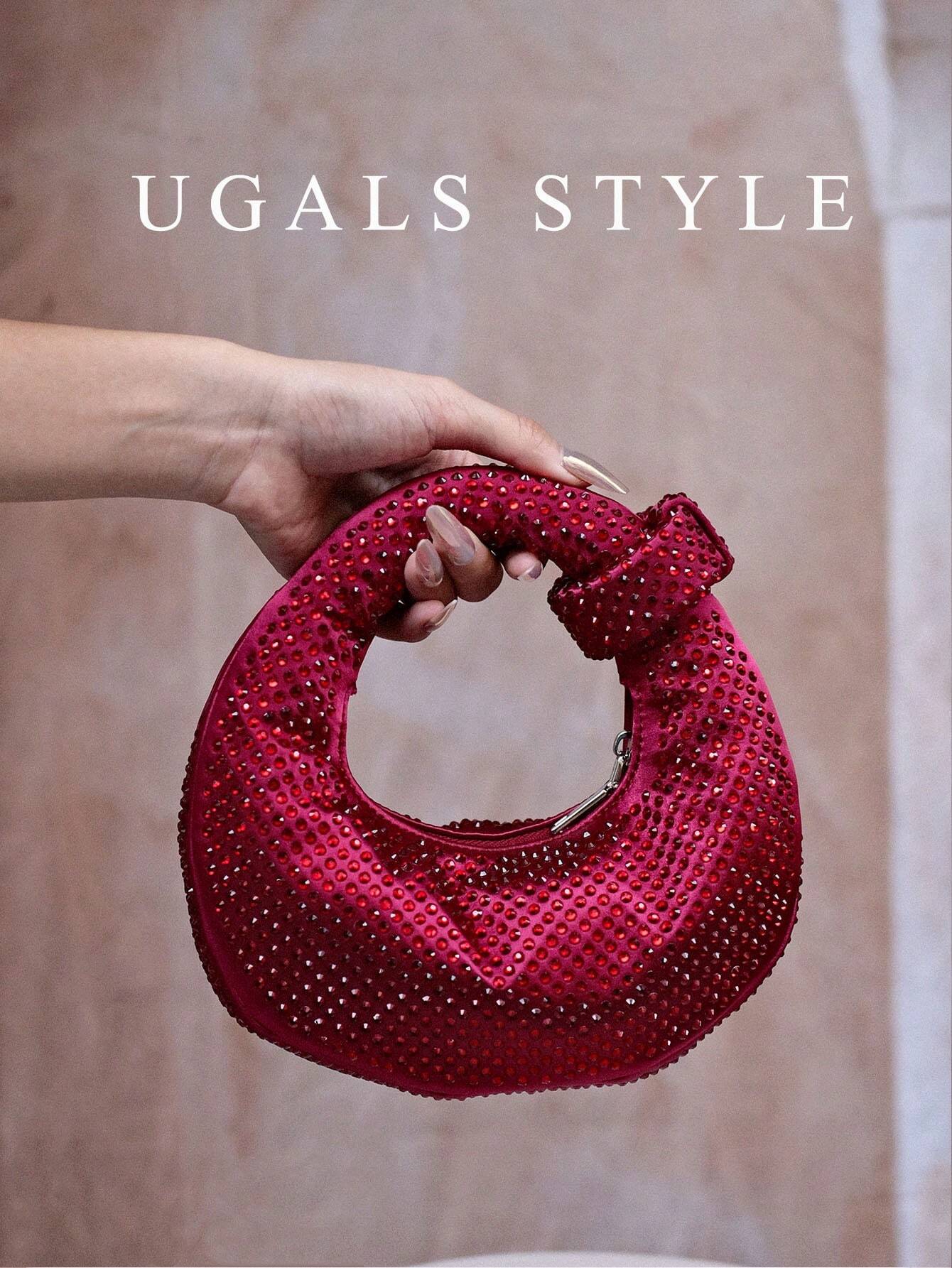 Luxury 2023 Women's Party Prom Crescent Clip Box Evening Clutch Acrylic Transparent Clutch Waterproof Crossbody Bag shein