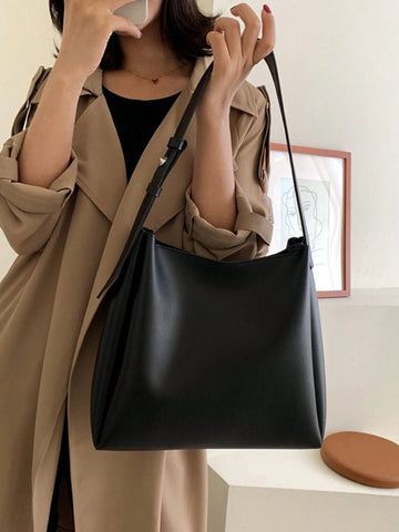 Slouchy Style Cylinder Bag Vintage Shoulder Crossbody Bag