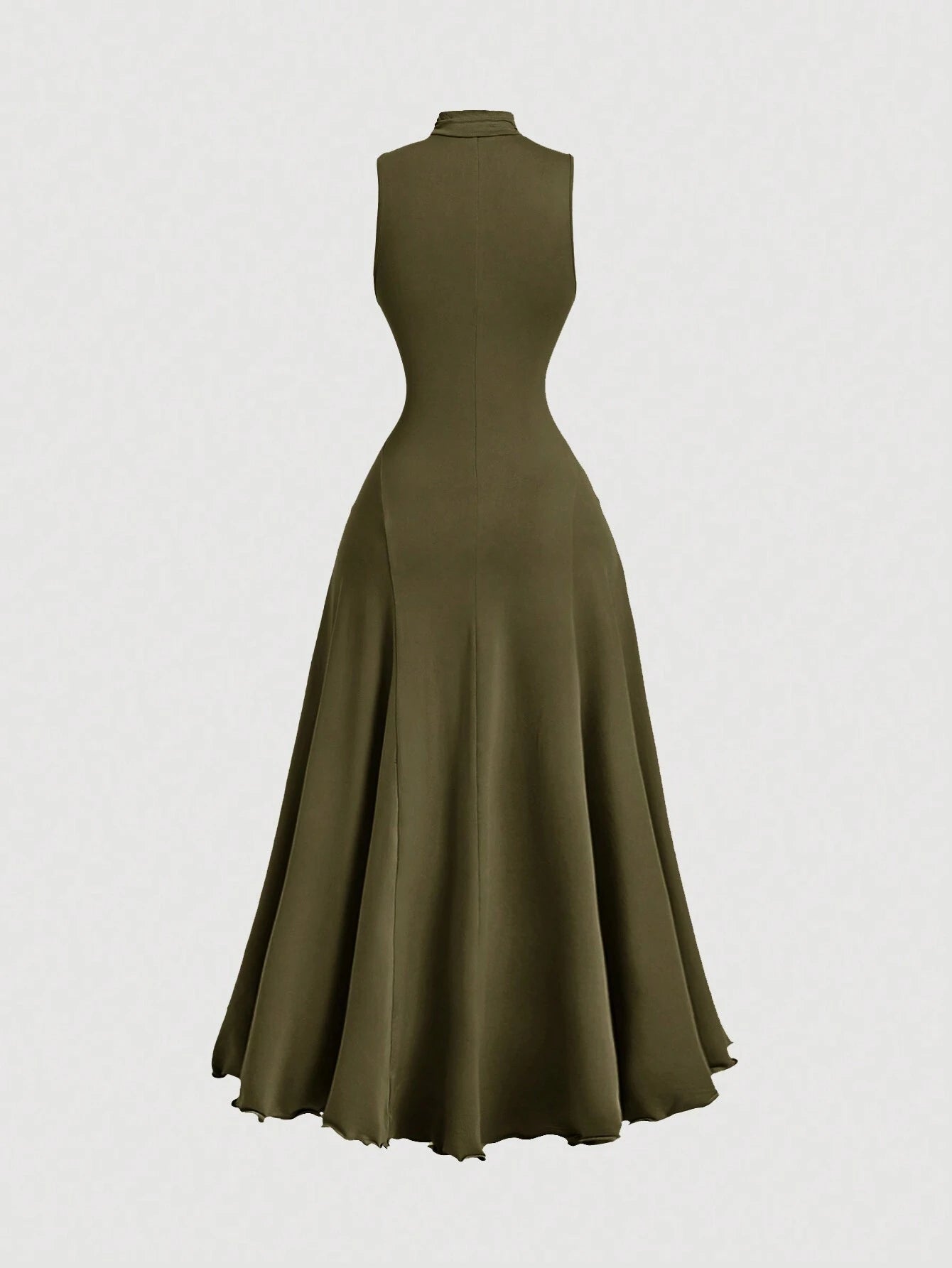 MOD Black Turtleneck Sleeveless Dress Shein
