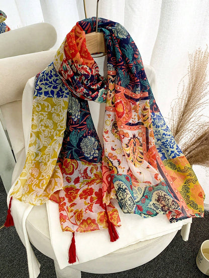 1pc Striped Pattern Scarf Classic Stylish Elegant