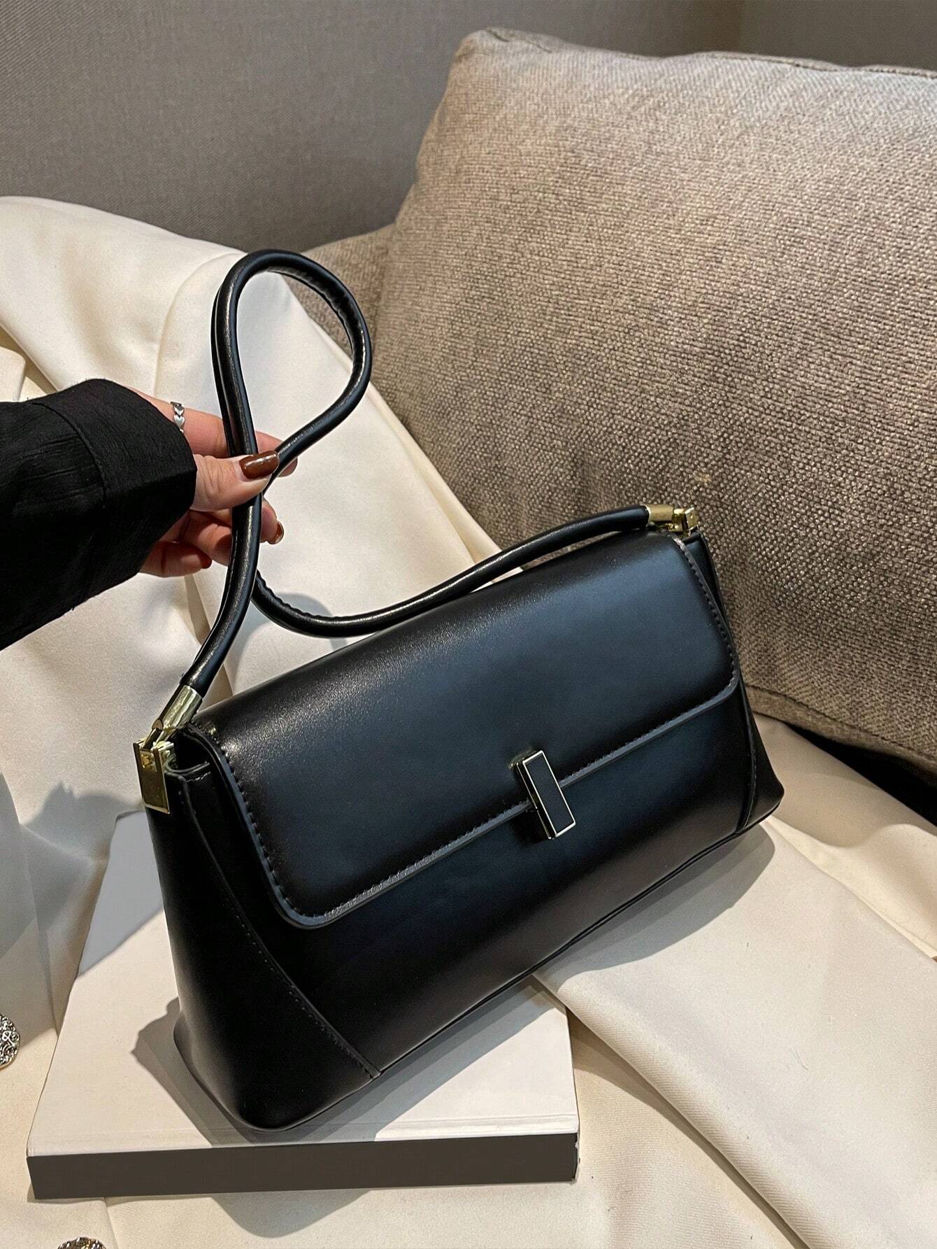 Minimalist Fashionable Vintage Commute Casual Women Handbag shein