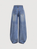 Y2k Vintage Baggy Jeans Wide Leg Denim Pants shein