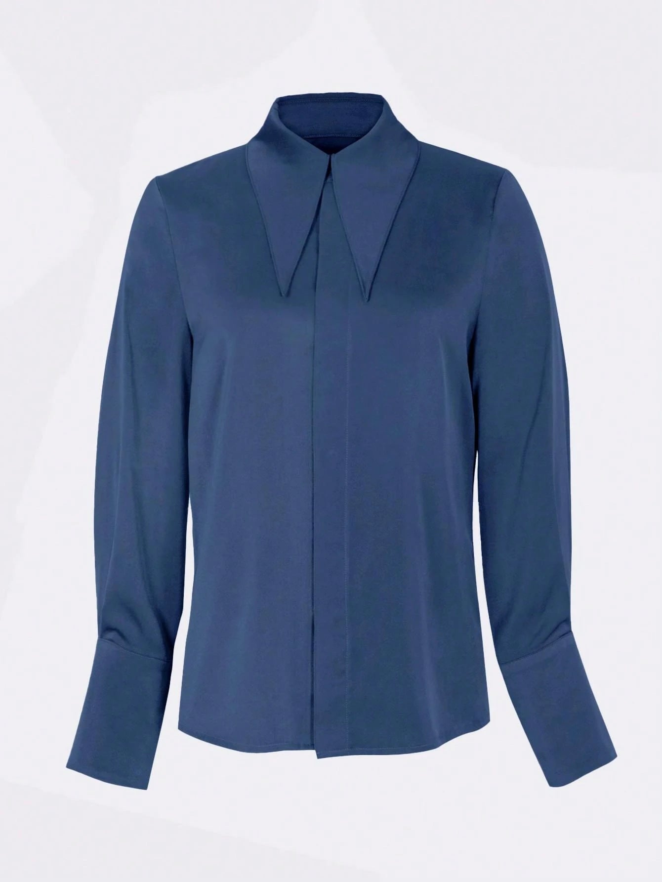 Women's Fashion Long Sleeve Solid Color Shirt