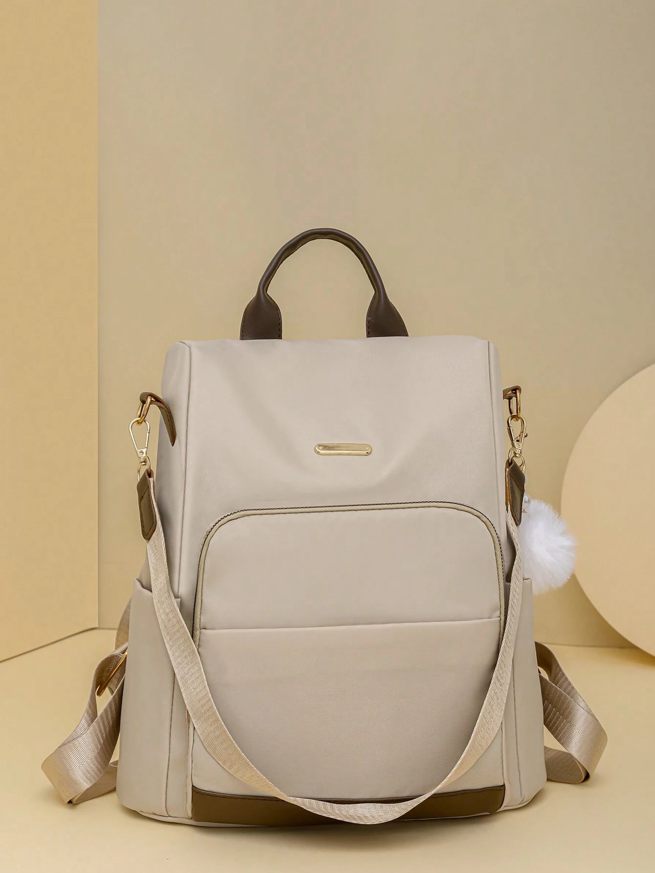 1pc Women's Stylish Chic Multi-Use Backpack Shoulder Bag shein