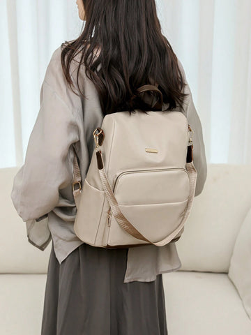 1pc Women's Stylish Chic Multi-Use Backpack Shoulder Bag