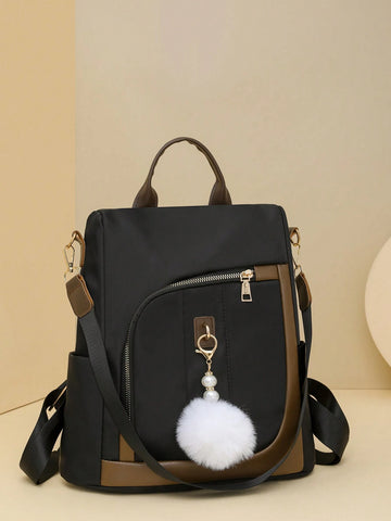 1pc Women's Stylish Chic Multi-Use Backpack Shoulder Bag