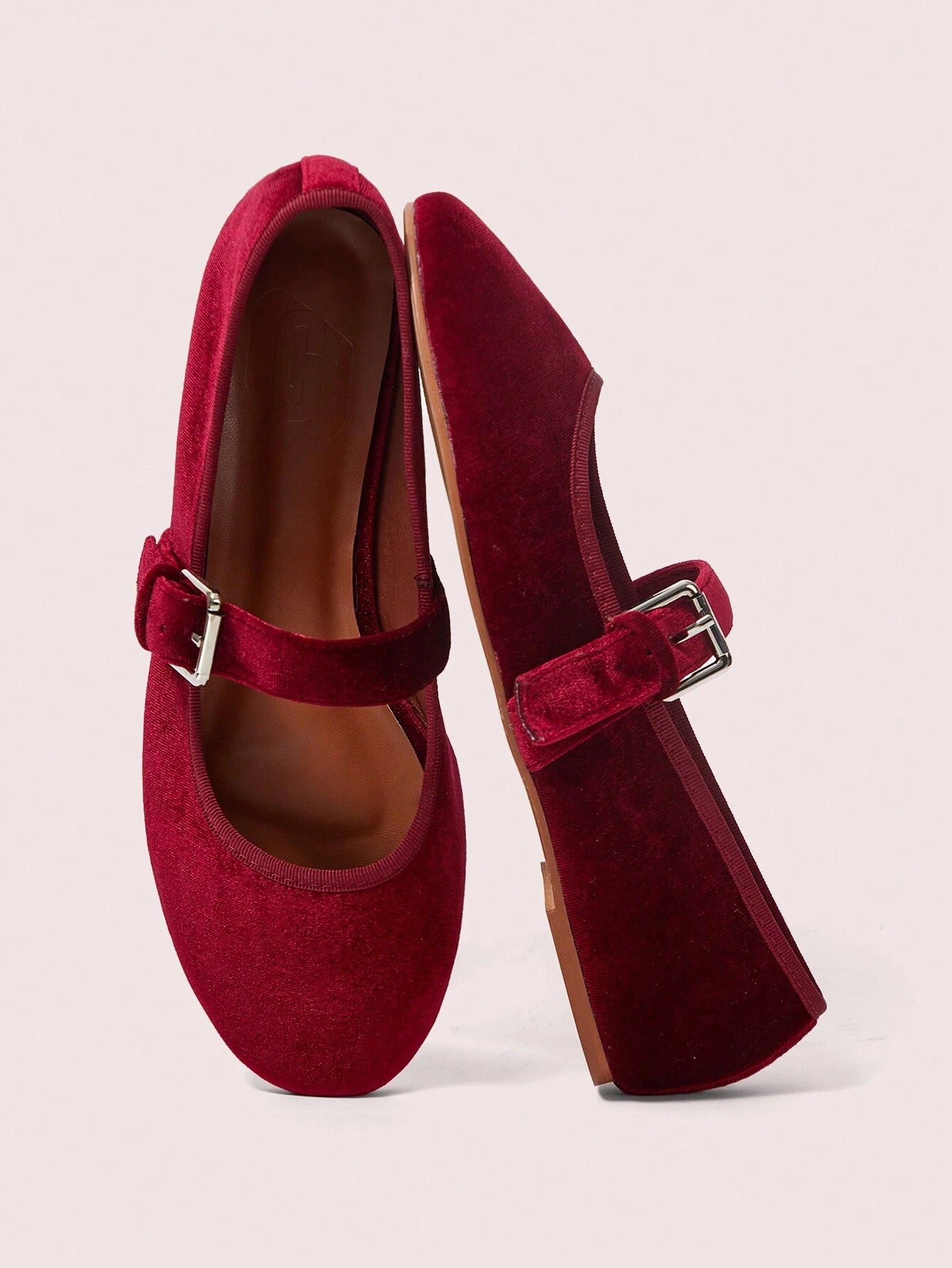 CUCCOO DOLLMOD Women's Fashionable Versatile Casual Suede Flats shein