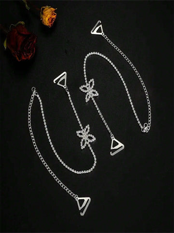 Elegant Minimalist Butterfly Body Chain, Stylish And Sexy Invisible Off-The-Shoulder Strap Jewelry