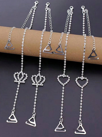 Elegant Minimalist Butterfly Body Chain, Stylish And Sexy Invisible Off-The-Shoulder Strap Jewelry