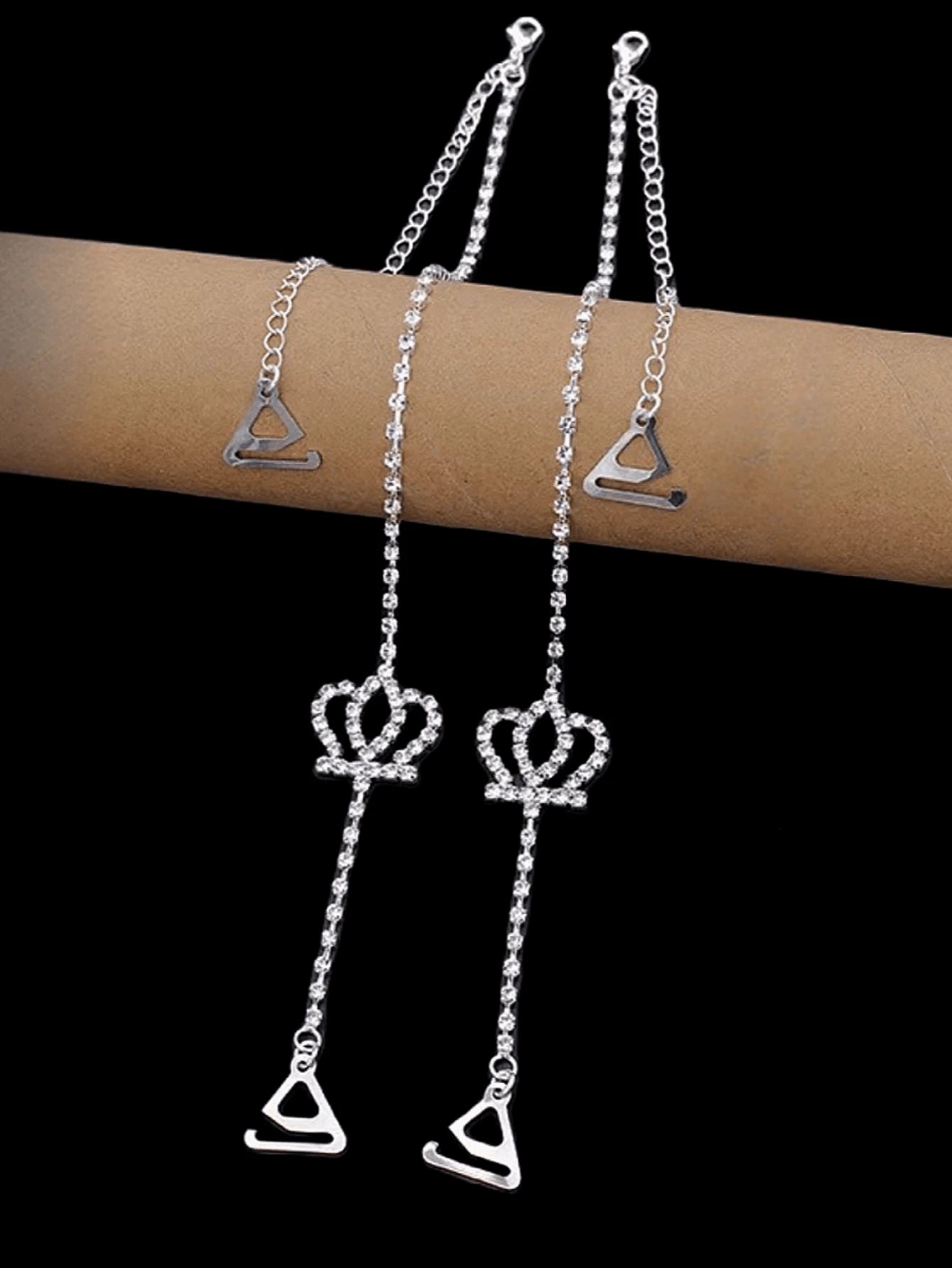 Elegant Minimalist Butterfly Body Chain, Stylish And Sexy Invisible Off-The-Shoulder Strap Jewelry shein