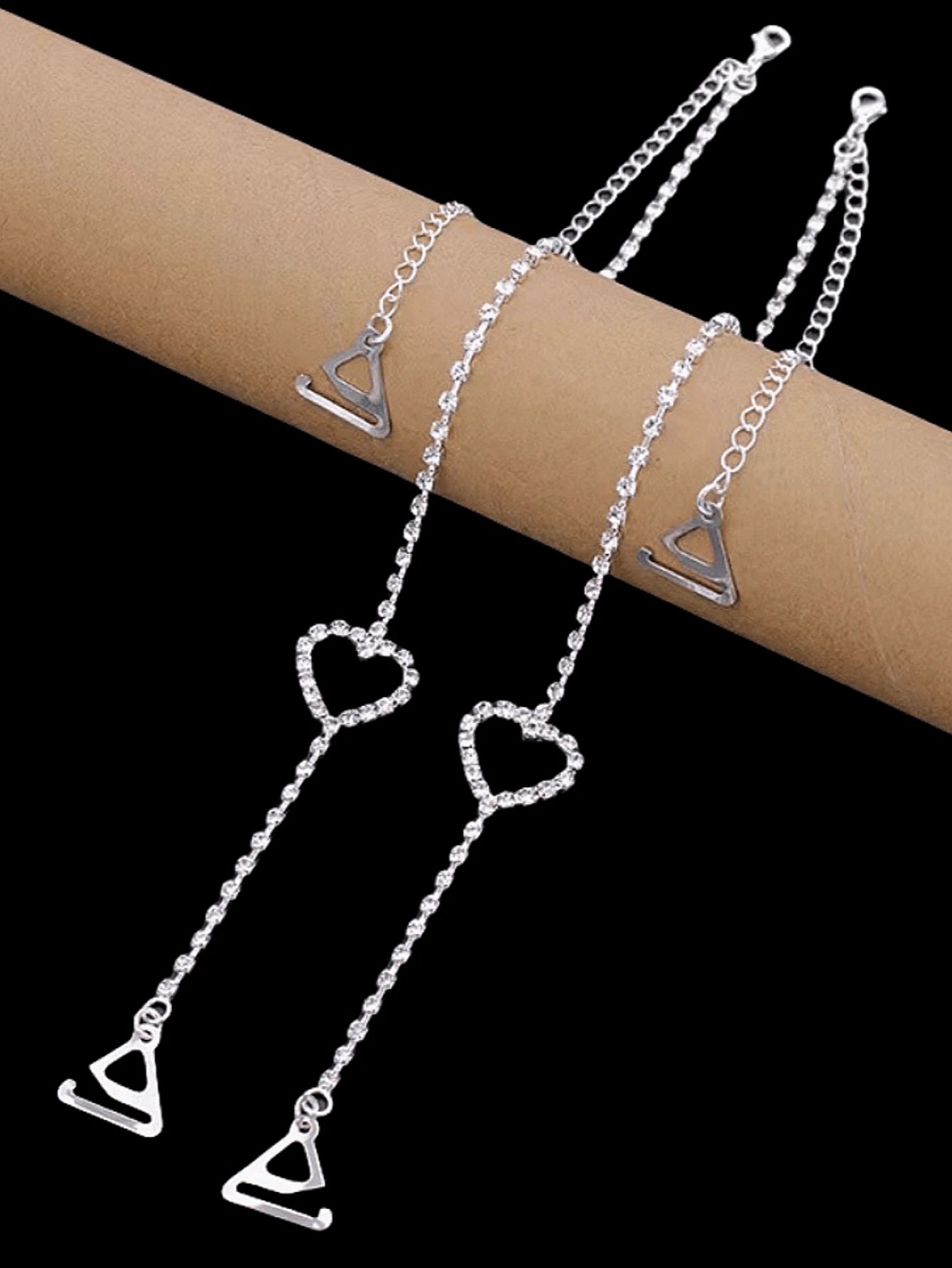Elegant Minimalist Butterfly Body Chain, Stylish And Sexy Invisible Off-The-Shoulder Strap Jewelry shein