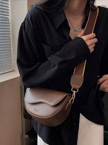 Fashionable Solid Color Mini Crossbody Bag