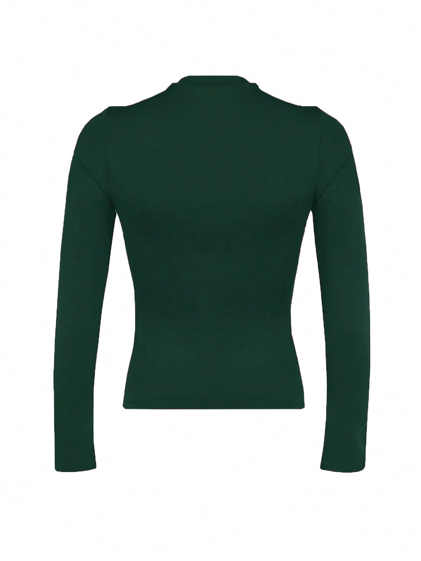 Solva Women's Solid Crew Neck Tight Fit Long Sleeve T-Shirt