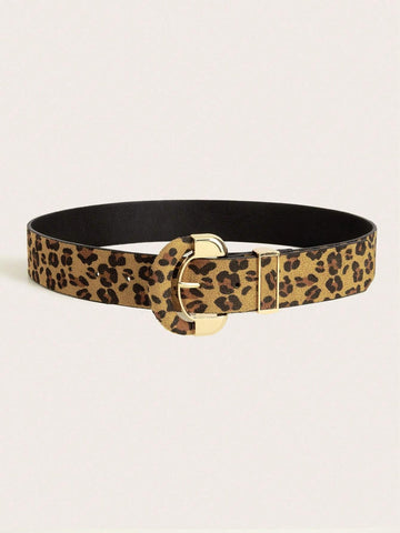 1pc Women Metal Buckle Belt