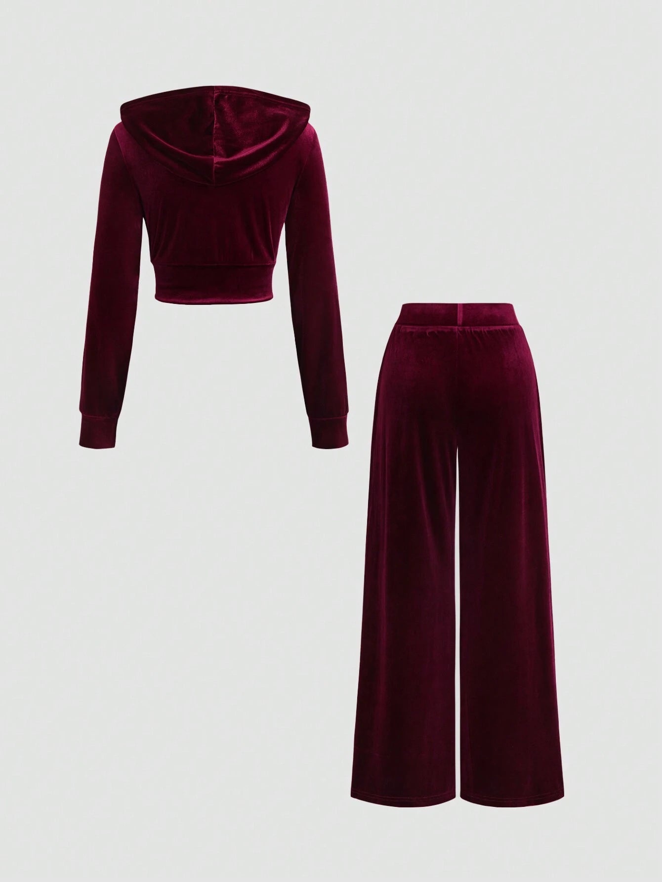 Sweetro Women 2pcs Casual Outfit, Front Zipper Long Sleeve Hoodie Top And Pants Set shein