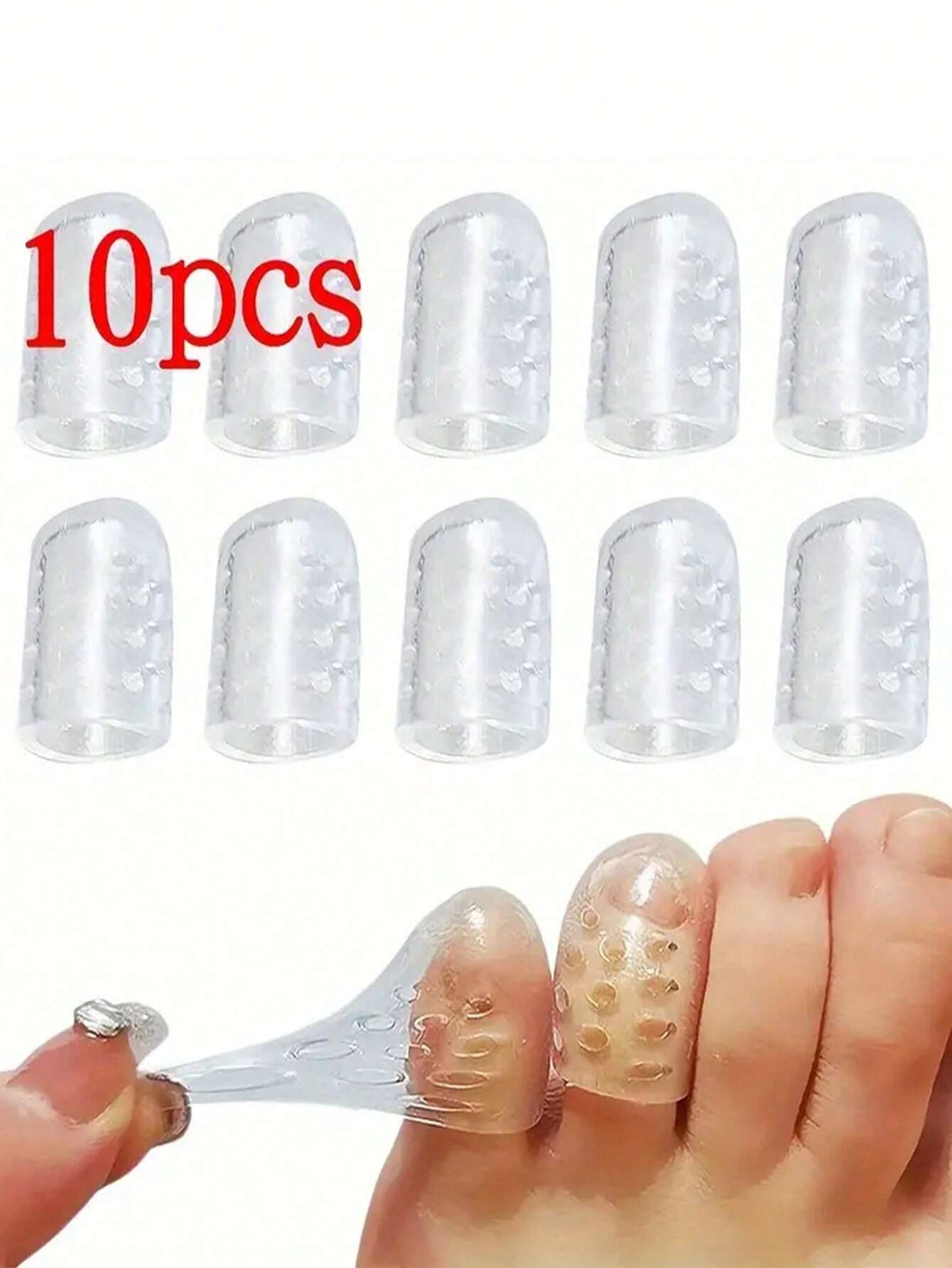 10 Pieces Of High-Grade Silicone Toe Protectors