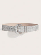 1pc Women Metal Buckle Belt shein
