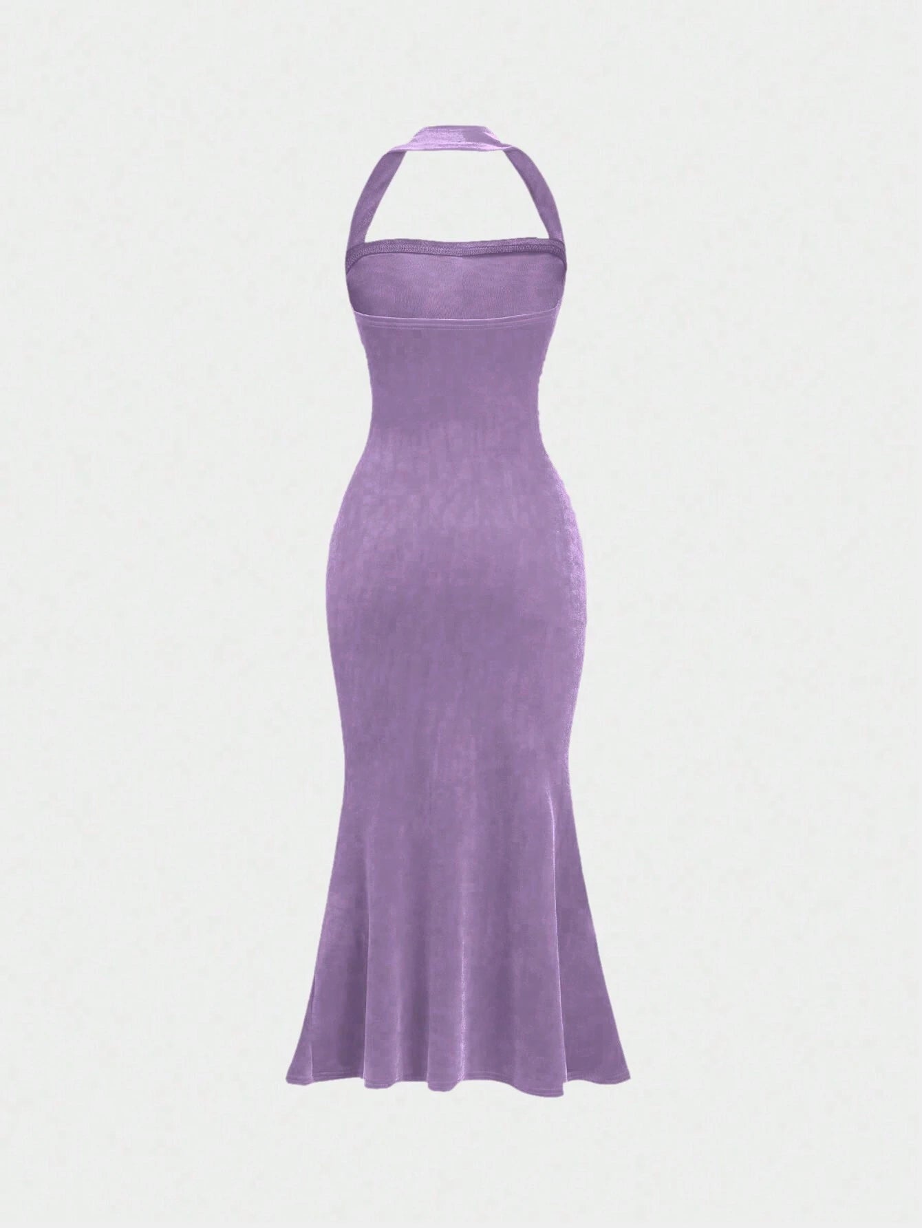 Sweetro Women's Halter Neck Mermaid Hem Dress shein