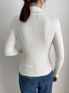 DAZY Women's Solid Stand Collar Long Sleeve Casual Business Pullover Sweater shein