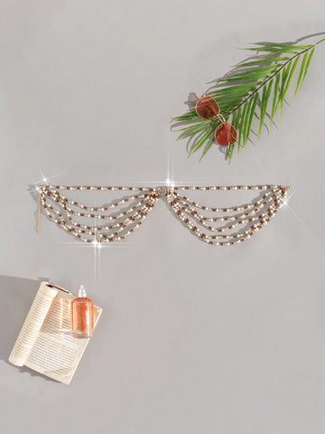 Swim SXY Summer Beach Women's Multi-Layered Colorful Beaded Fashion Holiday Body Chain