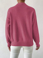 Frenchy Women's Crew Neck Long Sleeve Simple Knitted Sweater shein