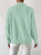 Frenchy Women's Crew Neck Long Sleeve Simple Knitted Sweater shein
