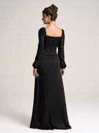 Women's Minimalist And Fashionable Long Sleeve Cocktail Dress shein