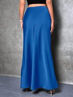 Raffinéa Women's Solid Color Basic Skirt shein