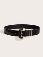 1pc Women Metal Buckle Belt shein
