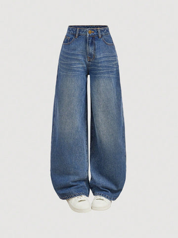 Y2k Vintage Baggy Jeans Wide Leg Denim Pants