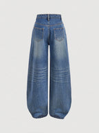 Y2k Vintage Baggy Jeans Wide Leg Denim Pants shein