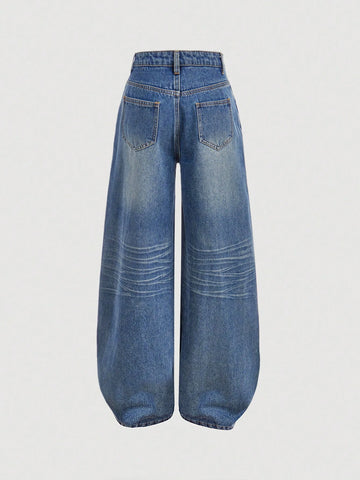 Y2k Vintage Baggy Jeans Wide Leg Denim Pants