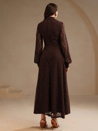 Anewsta Women's Long Sleeve Lace Dress shein