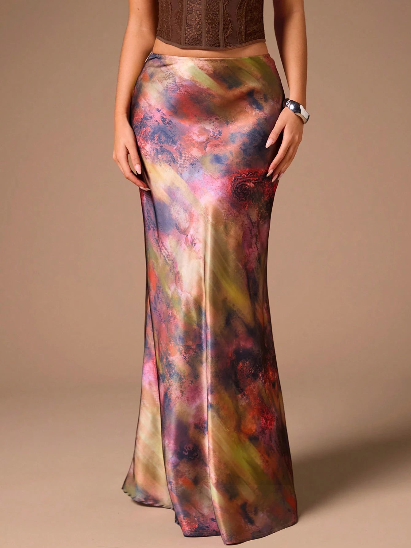 Raffinéa Women's Solid Color Basic Skirt shein