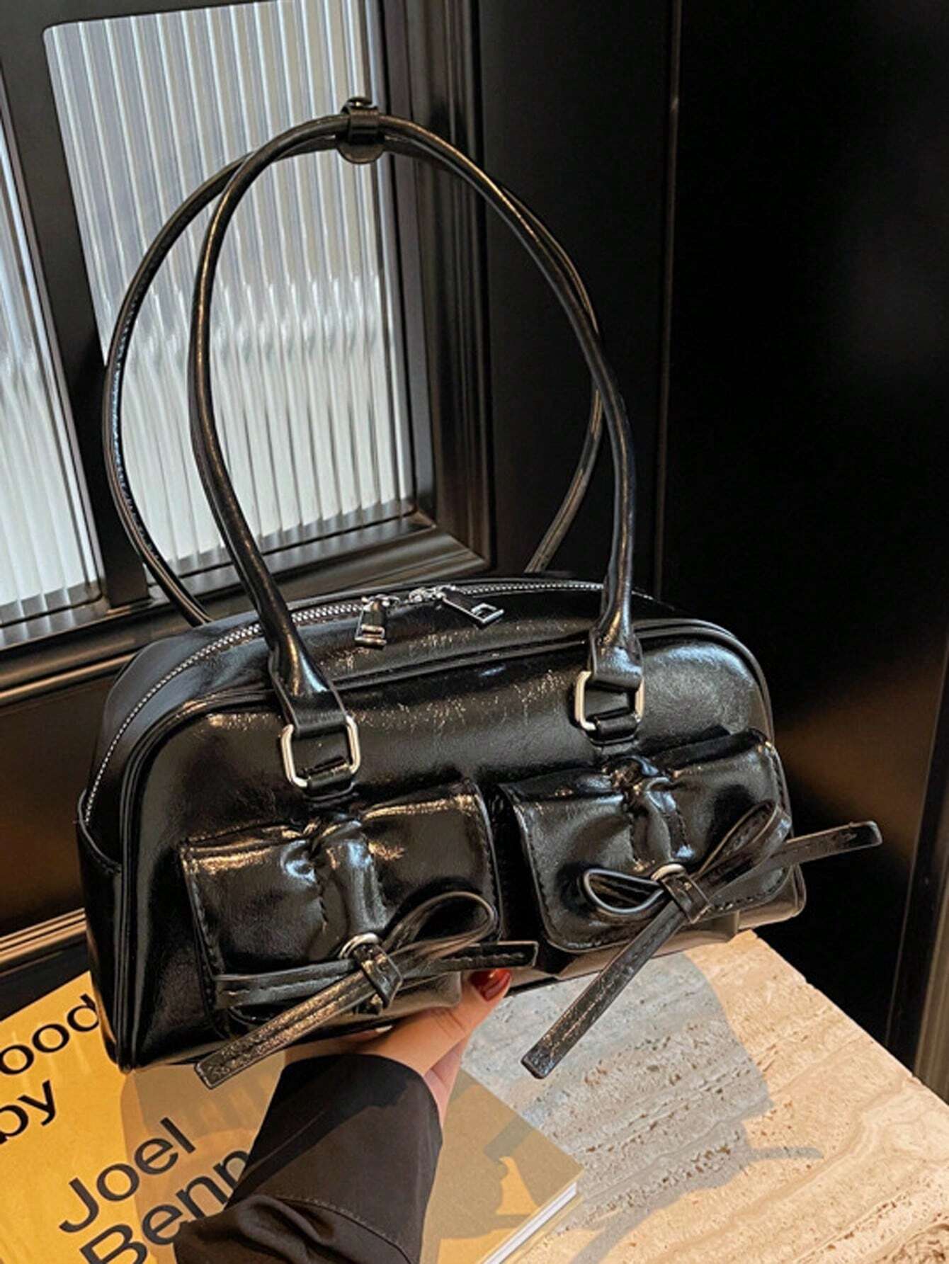 Women Armpit Bag New Fashion Tote Bag With Large Capacity And Multiple Pockets shein
