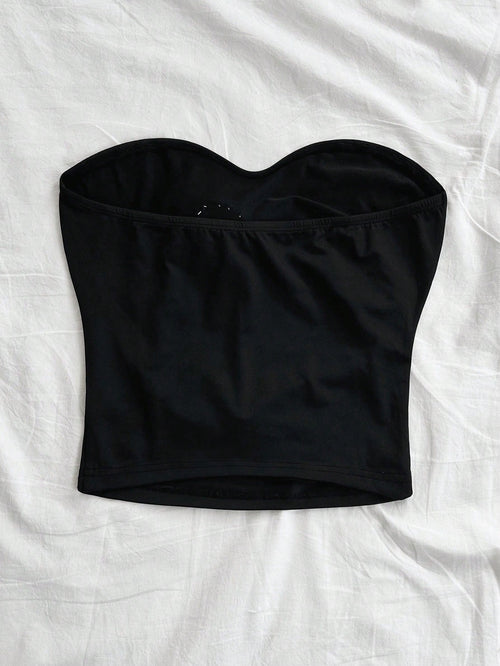 Women's Vacation Bandeau Top shein