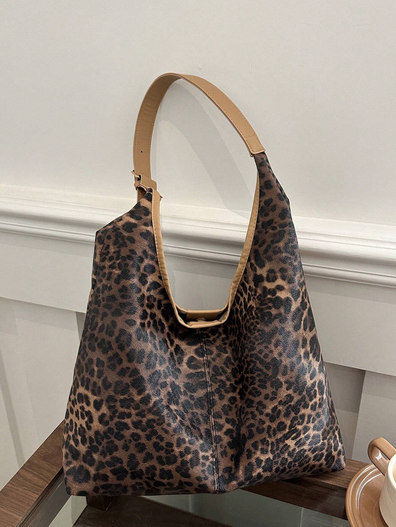 New Fashion All-Match Texture Solid Color PU Shoulder Bag shein