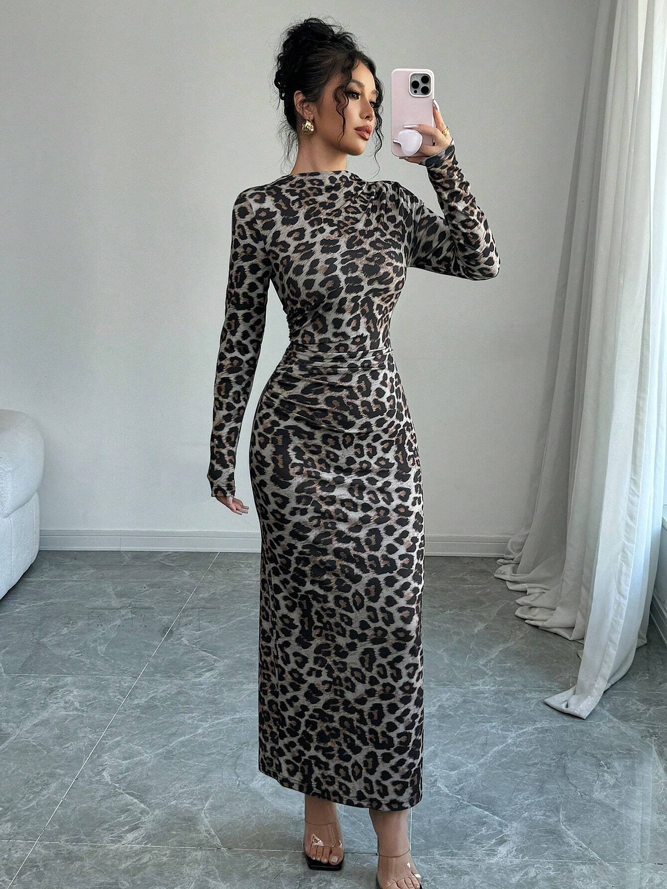Privé Women Elegant Velvet Asymmetric Ruffle Split Hem Dress shein