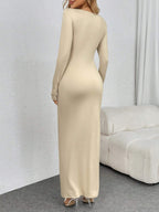Tall Bodycon Long Sleeve Dress shein