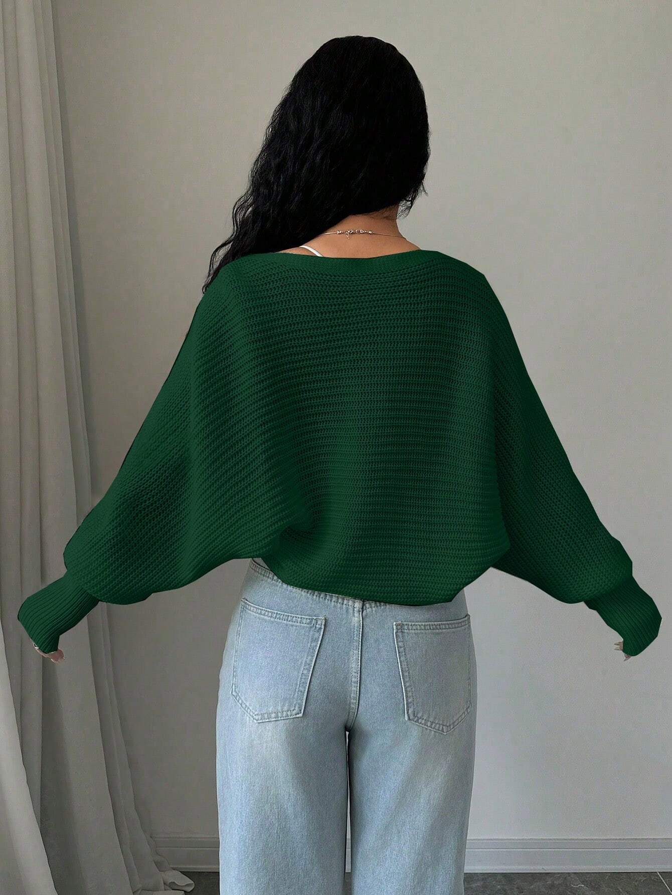 MOOSTA Plain Long Sleeve Minimalist Cropped Cardigan