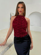 Women's Elegant Romantic Holiday Top shein
