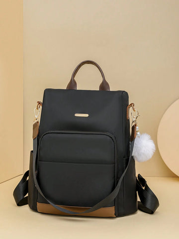 1pc Women's Stylish Chic Multi-Use Backpack Shoulder Bag