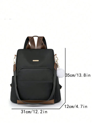 1pc Women's Stylish Chic Multi-Use Backpack Shoulder Bag