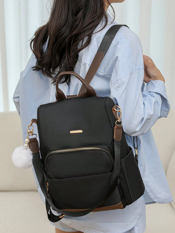 1pc Women's Stylish Chic Multi-Use Backpack Shoulder Bag