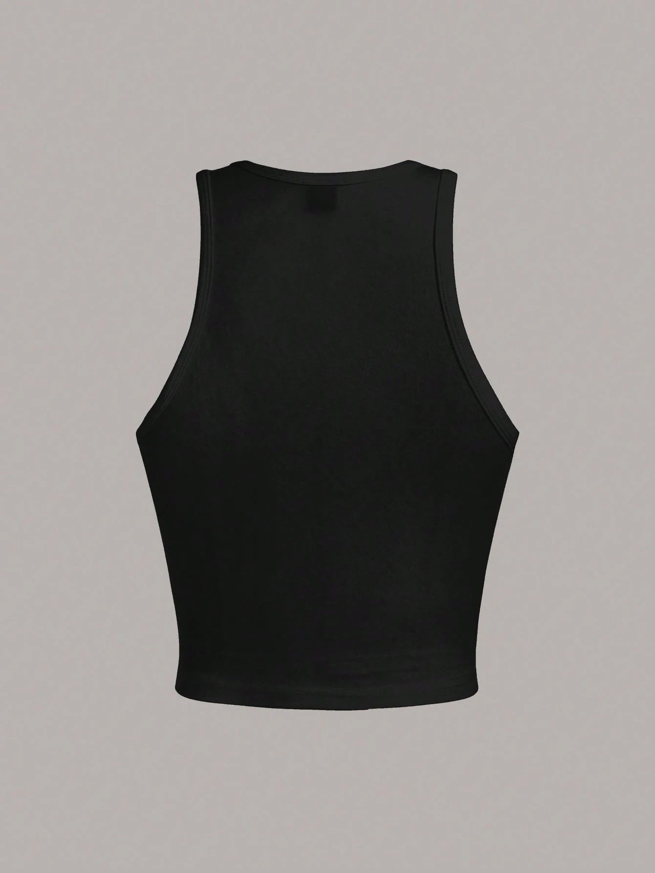 EZwear Women's Cherry Pattern Casual Simple Slim Fit Crop Tank Top shein