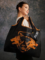 Letter & Harrypotter Deathly Hallows Geo Graphic Tote Bag shein