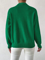 Frenchy Women's Crew Neck Long Sleeve Simple Knitted Sweater shein